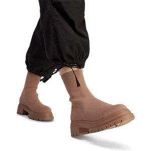 Aldo Beige Chunky Ankle Booties